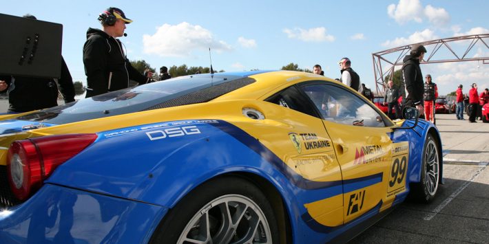 Звезды против Team Ukraine racing with Ferrari