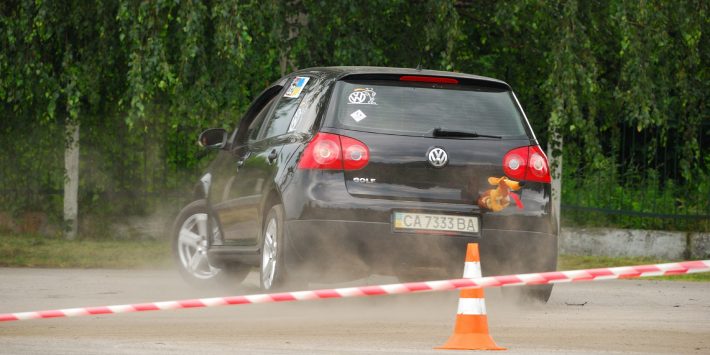 Автомобильный слалом: второй раз в Чигирине