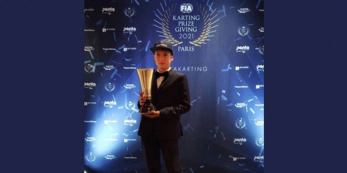 Олександр Бондарев на щорічній церемонії FIA Karting Prize Giving