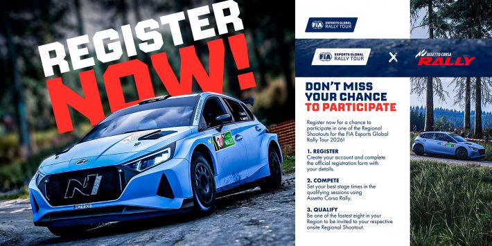 Стартувала відкрита кваліфікація на FIA Esports global rally tour